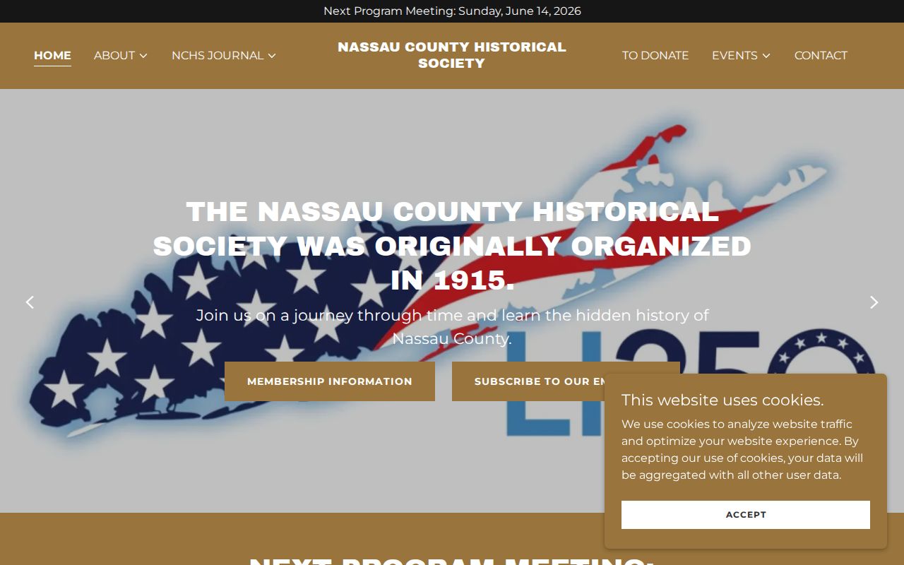 Nassau County city directory historical society collection and contact page